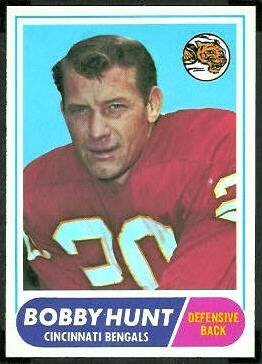 Bobby Hunt 1968 Topps football card