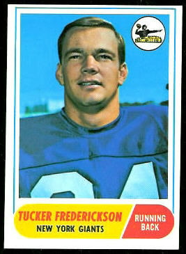 Tucker Frederickson 1968 Topps football card