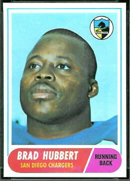 Brad Hubbert 1968 Topps football card Brad Hubbert 1968 Topps football card