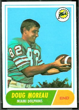 Doug Moreau 1968 Topps football card