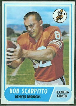 Bob Scarpitto 1968 Topps football card