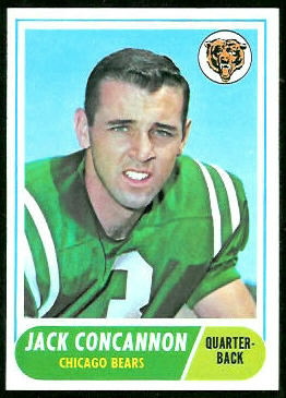 Jack Concannon 1968 Topps football card