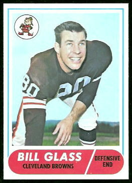 Bill Glass 1968 Topps football card