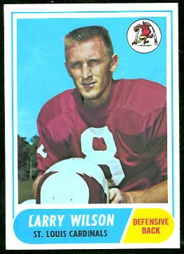 Larry Wilson 1968 Topps football card