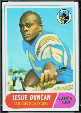Speedy Duncan 1968 Topps football card
