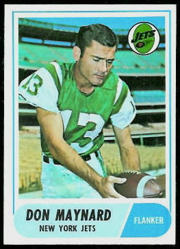 Don Maynard 1968 Topps football card