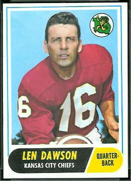 Len Dawson 1968 Topps football card