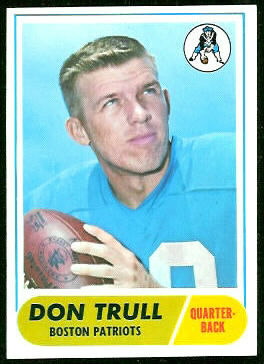 Don Trull 1968 Topps football card