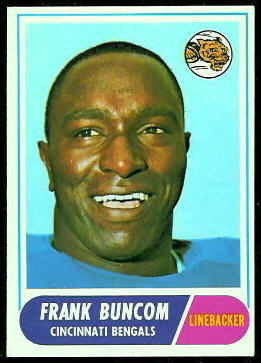 Frank Buncom 1968 Topps football card Frank Buncom 1968 Topps football card