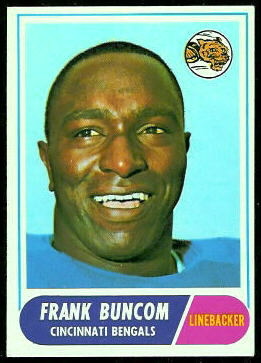 Frank Buncom 1968 Topps football card