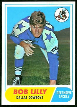 Bob Lilly 1968 Topps football card