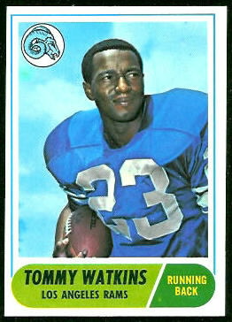 Tom Watkins 1968 Topps football card