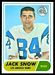 1968 Topps Jack Snow football card