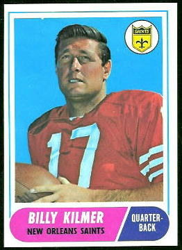 Bill Kilmer 1968 Topps football card