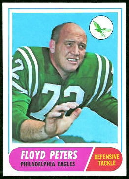 Floyd Peters 1968 Topps football card