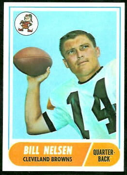 Bill Nelsen 1968 Topps football card