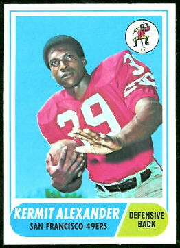 Kermit Alexander 1968 Topps football card