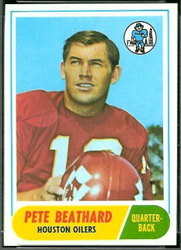 Pete Beathard 1968 Topps football card