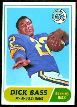 Dick Bass 1968 Topps football card
