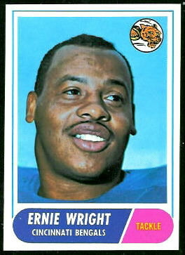 Ernie Wright 1968 Topps football card