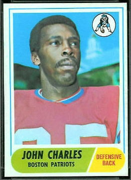 John Charles 1968 Topps football card