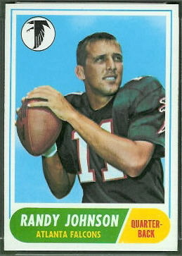 Randy Johnson 1968 Topps football card