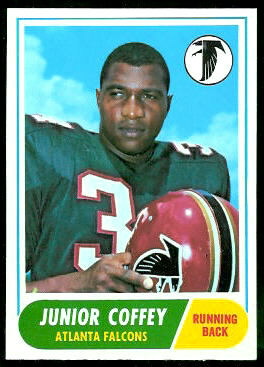 Junior Coffey 1968 Topps football card