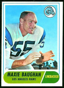 Maxie Baughan 1968 Topps football card