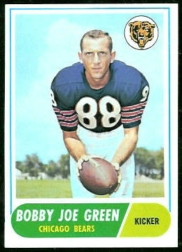 Bobby Joe Green 1968 Topps football card