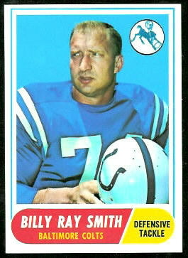 Billy Ray Smith 1968 Topps football card