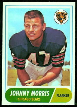 Johnny Morris 1968 Topps football card