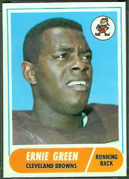 Ernie Green 1968 Topps football card