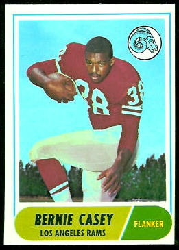 Bernie Casey 1968 Topps football card