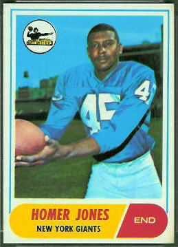 Homer Jones 1968 Topps football card