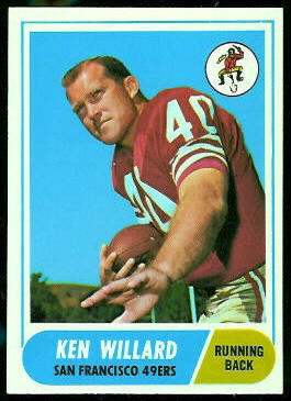 Ken Willard 1968 Topps football card