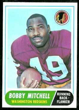 Bobby Mitchell 1968 Topps football card Bobby Mitchell 1968 Topps football card