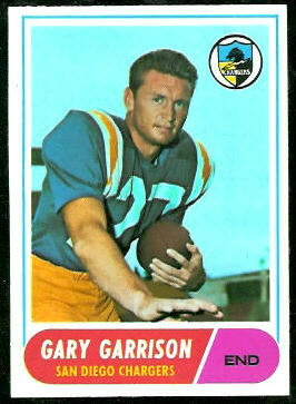 Gary Garrison 1968 Topps football card