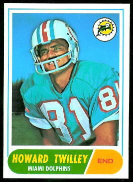 Howard Twilley 1968 Topps football card