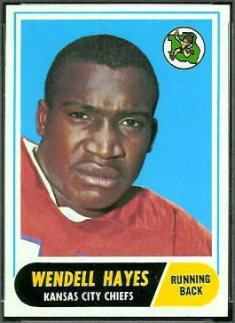 Wendell Hayes 1968 Topps football card