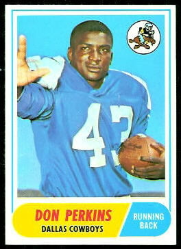 Don Perkins 1968 Topps football card