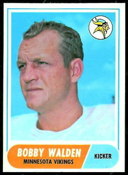 Bobby Walden 1968 Topps football card