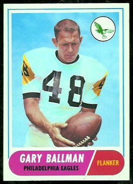 Gary Ballman 1968 Topps football card