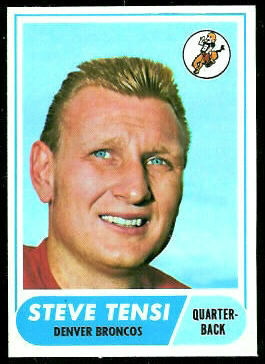 Steve Tensi 1968 Topps football card