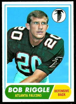 Bob Riggle 1968 Topps football card