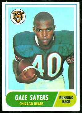 Gale Sayers 1968 Topps football card Gale Sayers 1968 Topps football card