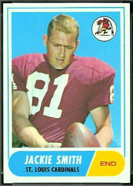 Jackie Smith 1968 Topps football card