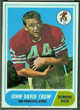 John David Crow 1968 Topps football card