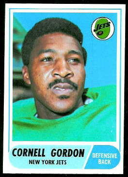 Cornell Gordon 1968 Topps football card