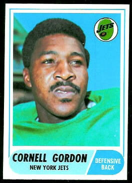 Cornell Gordon 1968 Topps football card Cornell Gordon 1968 Topps football card