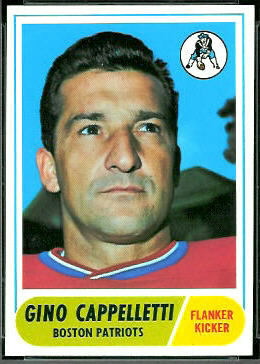 Gino Cappelletti 1968 Topps football card